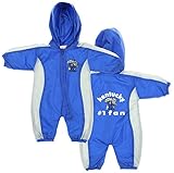 Kentucky Wildcats NCAA Baby Boys Hooded Windbreaker Coverall, Blue & Grey