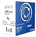 VIVO Black 500ft Bulk Cat6, CCA Ethernet Cable, 23 AWG, UTP Pull Box | Cat-6 Wire, Waterproof, Outdoor, Direct Burial (CABLE-V012)