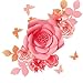 Fonder Mols 3D Paper Flowers Decorations for Wall (Blush Pink, Set of 16), Paper Flower Backdrop, Nursery Decor, Giant Paper Flowers, Wedding Centerpiece