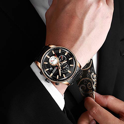 Curren 8362 - Reloj de pulsera para hombre (esfera horaria múltiple), color negro - Imagen 6