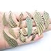 iloveDIYbeads 100g (about 50pcs) Craft Supplies Feather Angel Wings Charms Pendants for Crafting Jewelry Findings Making Accessory For DIY Necklace Bracelet (M019)