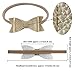 Ncmama Artificial Leather Bows Nylon Elastic Baby Girls Headbands for Newborn Infant Toddler Hairband Pack of 10