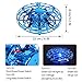 S.SUPERLOVE UFO Flying Toys Mini Heliball RC Flying Ball Hand Controlled Drone Flying Orb Infrared Induction Hover 360 Whirley Ball with Lights Flying Toys for Boys Girls