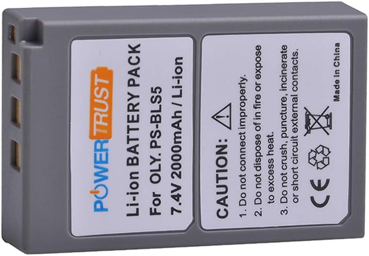 PowerTrust 2pcs PS-BLS5 BLS-50 BLS-5 Battery with Charger for Olympus E-M10 Mark II, OM-D E-M10 Mark IV, E-M10 Mark III S - Image 3