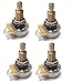 CTS TAOT CUSTOM 525K LONG Shaft Potentiometers - 5% Tolerance (All Pots Meter 500K-550K) - Set of 4 (4X)