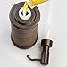 InterDesign Twillo Liquid Soap & Lotion Dispenser Pump for Kitchen or Bathroom Countertops, Bronze