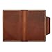 Leather Journal Cover for Filed Notes, Moleskine Cahier 3.5” x 5.5”, Pocket Notebook Cover with Pen Holder & Card Slots, Hand Sewn, Honey Brown