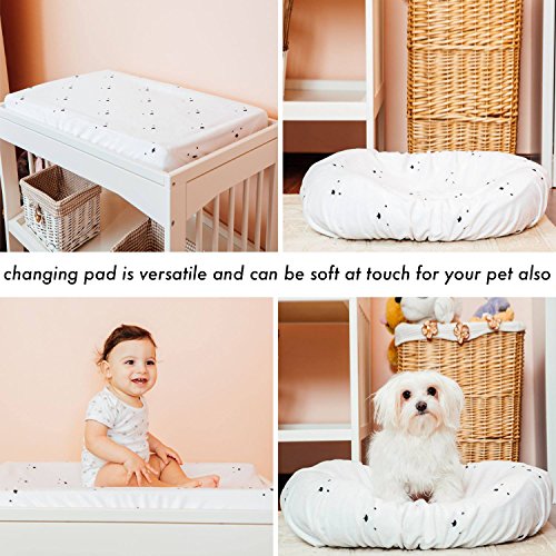 Changing Pad Cover Boy&Girl by Margottd | Soft Absorbent Diaper Changing Table Cover Top for Infants and Toddlers + eBook