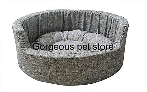 Gorgeous Quilted Reversible Square Ultra Soft Dual Style Dog Bed Grey-XXL