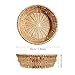 NUTRIUPS Natural Handmade Bread Basket for Serving,11.8inch Round Bread Basket,Wicker Fruit Basket