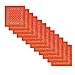 Alotpower Cotton Bandanas Headbands Handkerchiefs 12 pack,Orange