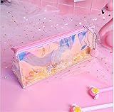Girl Laser Pencil Bag Simple Transparent Net Red