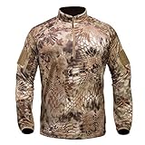 Kryptek Valhalla 2 LS Zip - Long Sleeve Camo Hunting Shirt (Valhalla Collection)