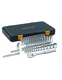 Apex 80550P   Juego de llaves de carraca (3 8", SAE métricas, 6 puntos, estándar y profundo, 56 piezas)