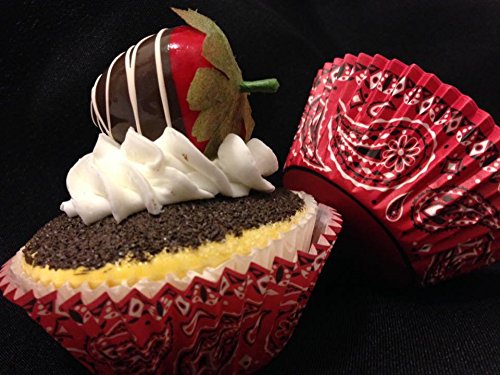 50 Western Bandana Cupcake Wrappers Party Favor Decorations