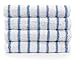 Large Turkish Beach Towel, Pool Towel with Thin Cabana Stripe, Eco Friendly, 100% Turkish Cotton, 30x60 inches by Turkuoise Towel (4, Blue)