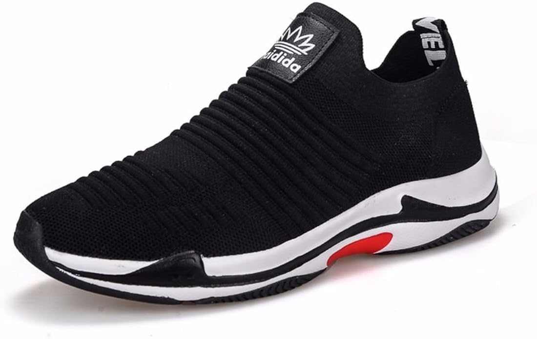 Amazon.co.jp： [ゆず] スニーカー メンズ スポーツシューズ 紐なし メッシュ 運動靴 ウォーキング ジョギング ランニング