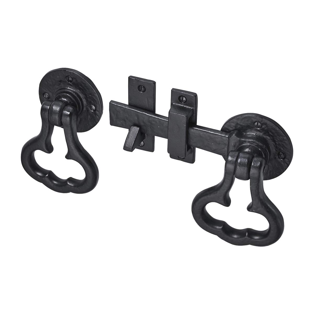 A. Perry 4414 152mm Old Hill Ironworks Cottage Ring Gate Latch, Black Antique