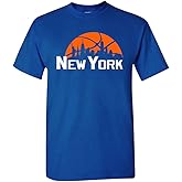 Xtreme Apparrel Team Cityscape Skyline Men's T-Shirt for Basketball Fans