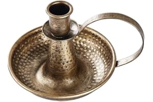 Elegant Iron Taper Candle Holder with Handle for Home Wedding Decoration, Stylish Pillar Candlestick for Dining Table Firepla