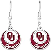 Oklahoma Sooners Stacked Disk Earrings Jewelry Gift Licensed OU