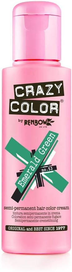 Crazy Color Emerald Green 100ml Semi Permanent Hair Dye Renbow