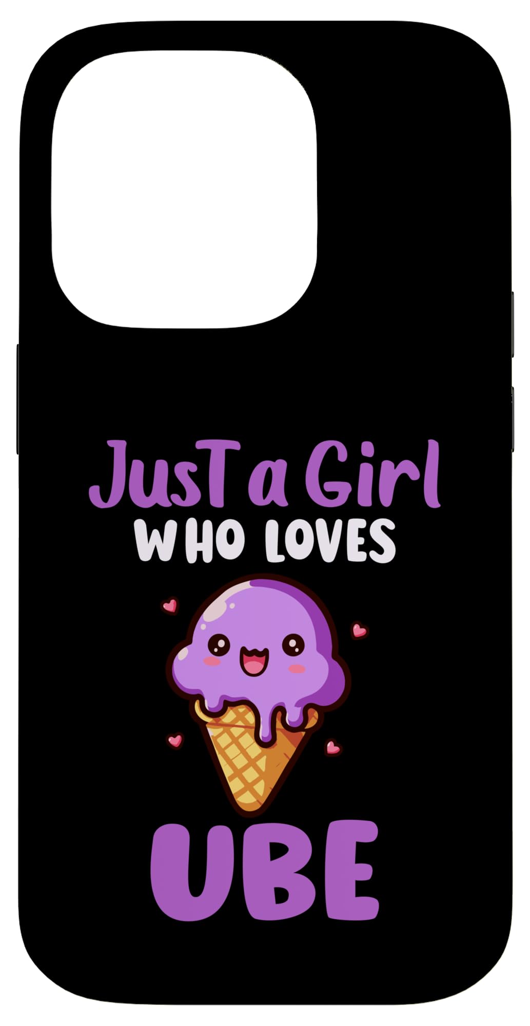 Just A Girl Who Loves Ube , Funny Ube For Girls Women Ube Case for iPhone 14 Pro