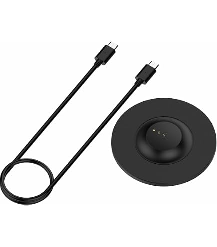 YINETTECH Socle De Charge + Câble USB Pour Bose SoundLink Revolve / Revolve Plus / Revolve+ II - Station Recharge Noire