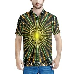 HUGS IDEA Sunshine Yellow T-Shirts for Men Colorful