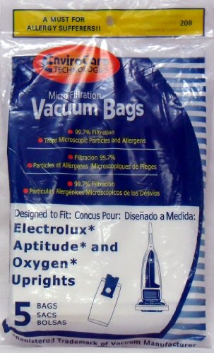 Electrolux Aptitude/Oxygen Upright Vacuum Bags - 5 Pack