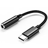 Sooiiyu USB Type C to 3.5mm Headphone Jack Adapter,USB C to Aux Audio Dongle Cable Cord, Compatible withiPhone 15 Plus/15 Pro Max, iPad Pro, Samsung Galaxy S23 S22 S21 Ultra, Pixel, MacBook, 2-Pack