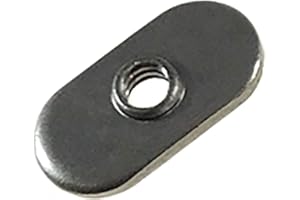 MAGIC HUB 10-24 Spot Weld Nuts - Double Tab - Center Hole Design Spot Weld Nut - Low-Carbon Steel (20)