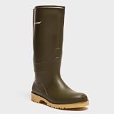 Dunlop Dull Unisex Full Knee Waterproof Rain Boots Green Crepe PVC Wellies EU34 view 4