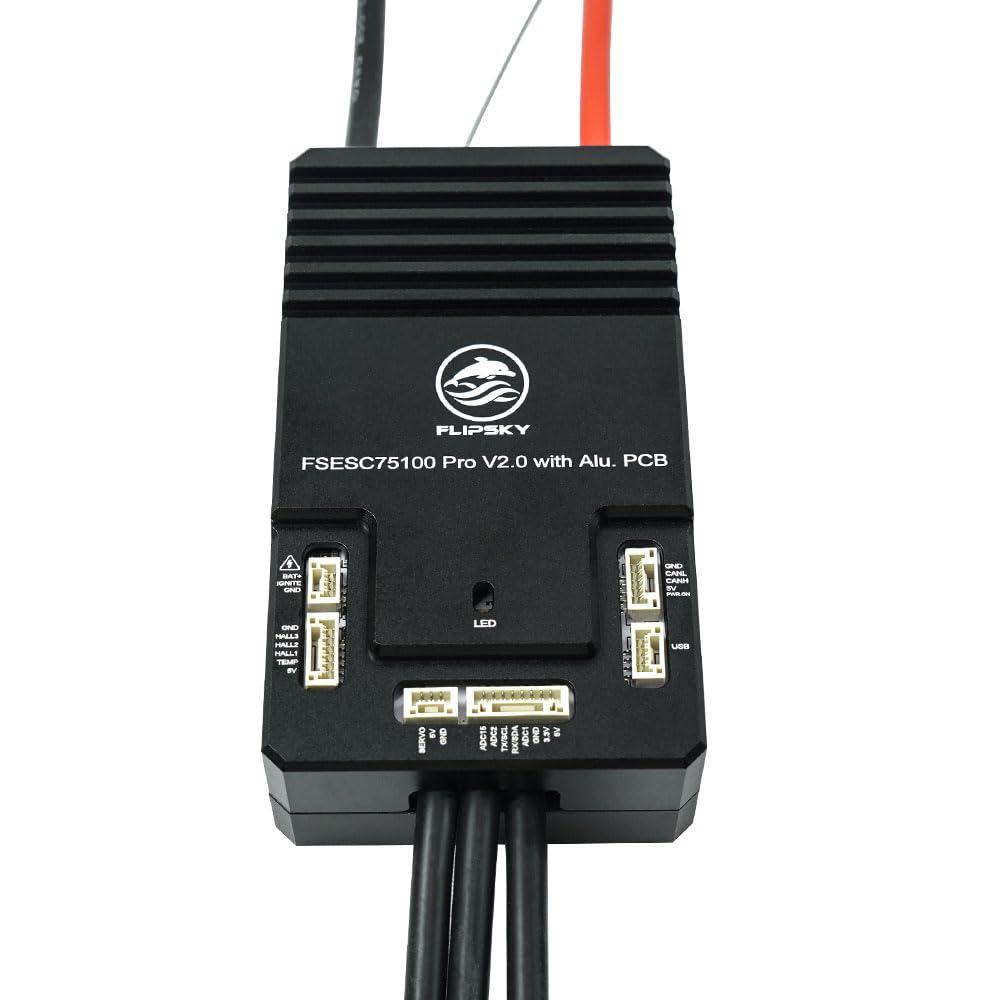 FLIPSKY 75100 Pro V2.0 with Aluminum PCB with Power Button Based on VESC for Electric Skateboard/Scooter/Ebike Speed Controller