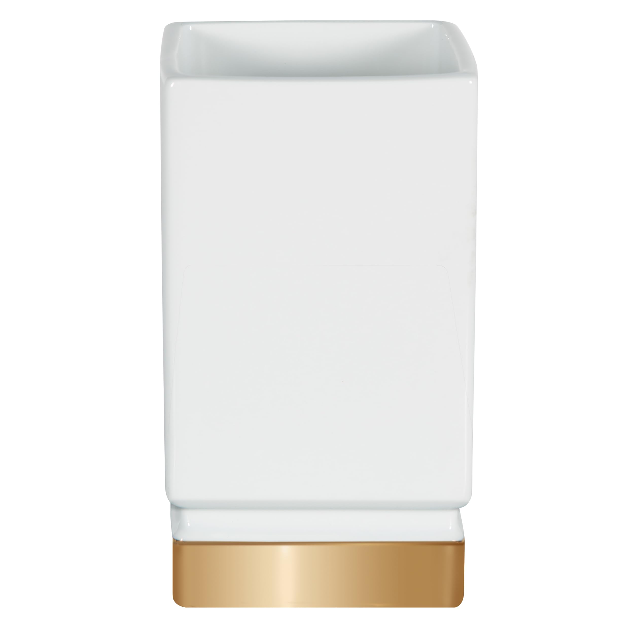 Spirella Porcelain Roma Tumbler, White/Gold