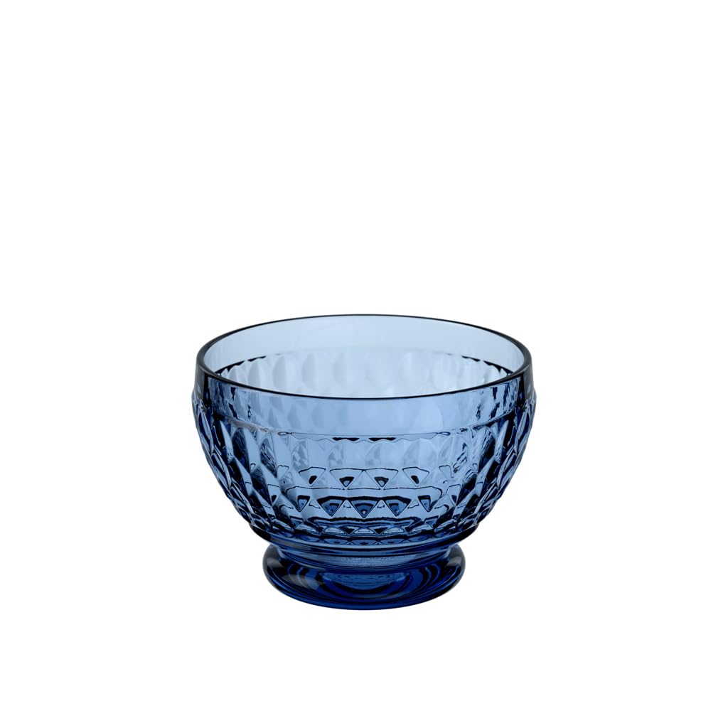Villeroy & Boch Boston Coloured Dessert Bowl, 430 ml, Crystal Glass, Transparent/Blue — image 1