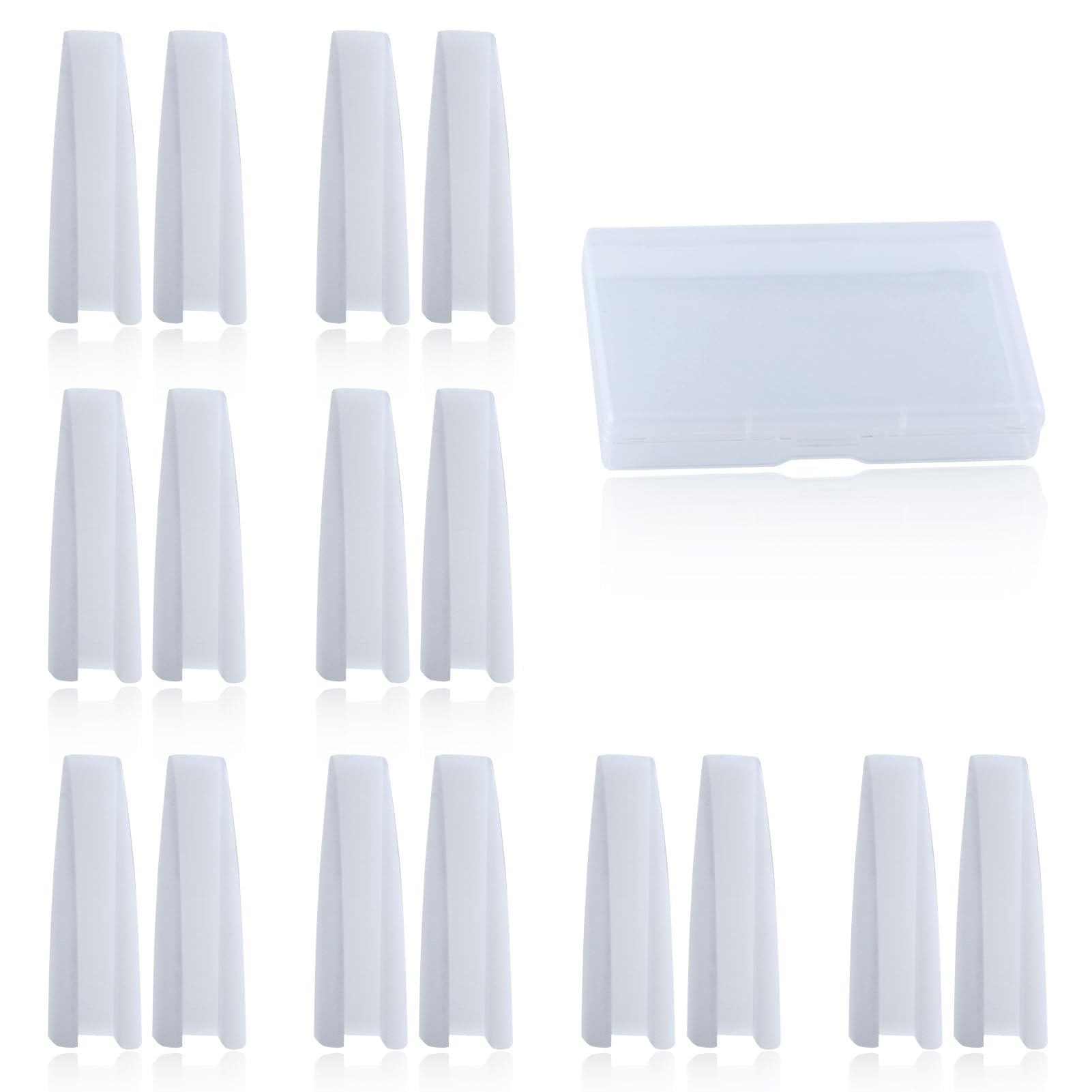 SPEEDWOX Pairs of 8 Replacement Nylon Jaws for Flat Nose Pliers Eyeglass Arms Frame Plier Nylon Flat Nose Plier Replacement Tips for Jewelry Making Metal Forming Wiring Tool