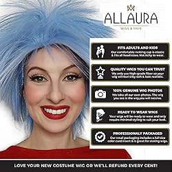 ALLAURA – Blue Thing Wig – Crazy Spiky Anime