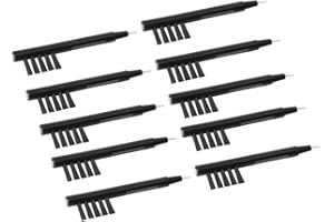 OHPHCALL 10 Pcs U-Shaped Hearing Aid Cleaning Brush with Magnetic Tip for Wax Removal and Battery Handling Multi-Function Hea