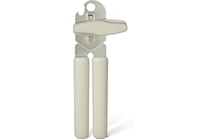�鶹�� Basics Manual Can Opener, Soft Grip Handle, Dishwasher Safe, Linen Gray
