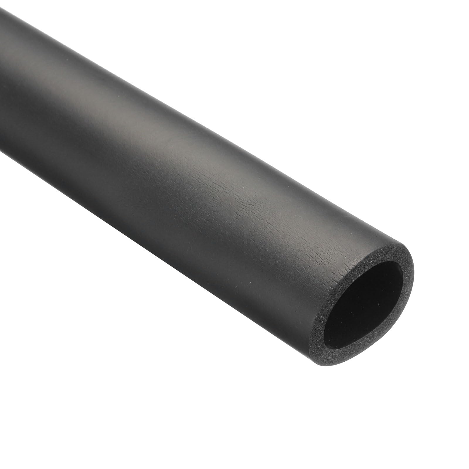 Rebower 28mm ID Pipe Insulation Tubing 5mm Thick Heat Preservation Foam Tube, [for Plumbing Freeze Protection Exercise Handle] - 38mm OD/6ft/Black
