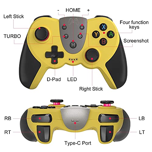 KINGEAR Controller for Switch, Easter Day Gifts for Men and Women, Graduation Gifts for Party Games, Controller Remote Gamepad for Switch, Have Fun with Switch Animal Crossing, Mario Game Controllers