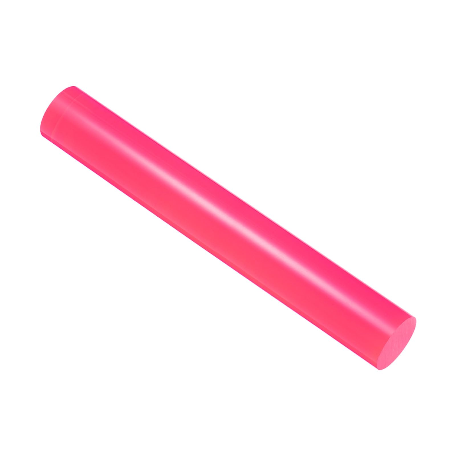 CoCud Acrylic Clay Roller, 7.28 Inch Length 1 Inch Dia., Acrylic Non-Stick Rolling Pin Roller Rose Red - (Applications: for Shaping Sculpting)