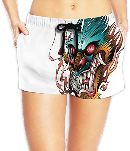 2017 The Popular Style Woman's Hot Devil Illustration Holiday Shorts Light 7.05oz