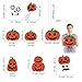 Pawliss Halloween Decorations Outdoor Cute, Extra Large 8ct Pumpkins Skeleton and Ghost Yard Signs with Stakes, Kids Friendly Trick or Treat Party Decor, Corrugated Plastic Fall Decorations Outside