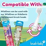 Brush-Baby WildOnes Kids Electric Toothbrush Elephant, 1 Handle, 3 Heads view 10