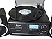 TechPlay ODC128BT 3-Speed Turntable with Cassette Player/Recorder, CD,MP3 SD Card / USB Player, Digital AM / FM Radio, AUX in, Line Out Alarm Clock , Remote and External Speakers (Black Wood)thumb 1
