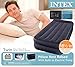 Intex Twin Raised Pillow Rest Flocked Airbeds with Built-In Air Pump (2 Pack)