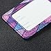 Lizimandu PU Leather Luggage Tags Suitcase Labels Bag Travel Accessories - Set of 2(Diamond_Bohemia)