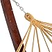 Lazy Daze Hammocks 12Feet Wood Arc Hammock Stand and Cotton Fabric Spreader Bar Hammock Combo, Mother Earth Striped